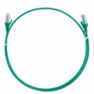 Cat 6 Ultra Thin LSZH Ethernet Network Cable: 1.5m Green