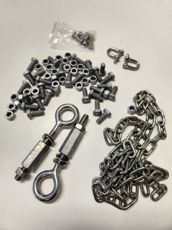 Rajant Haw/Per/ES1 Mount System Accessories - Bolts, Nuts & Chain