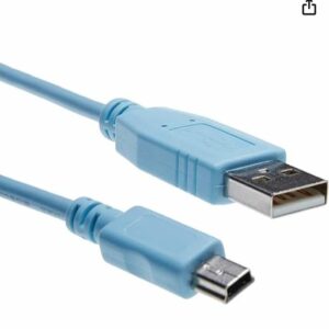Console Cable 6ft with USB Type A and mini-B