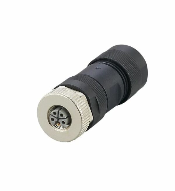 M12 L-Code Power Connector, 5 pin, for powering Peregrine & Hawk
