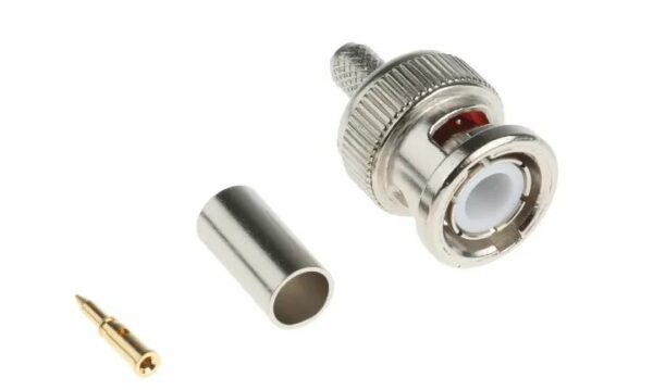 RG58, BNC Connector, Male, 50Ω Straight Cable Mount - Image 2