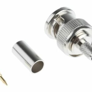 RG58, BNC Connector, Male, 50Ω Straight Cable Mount