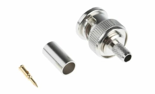 RG58, BNC Connector, Male, 50Ω Straight Cable Mount
