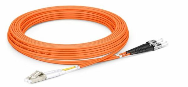 5m (16ft) Fiber Patch Cable, LC UPC to ST UPC, Duplex, 2 Fibers, Multimode (OM2), Riser (OFNR), 2.0m - Image 2