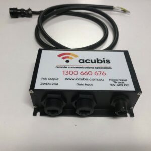 Ip67 Dc Poe, Rj45, 10-40 Vdc Input, 24 Vdc Output, 7a, 10/100, Includes 3-Wire Harness