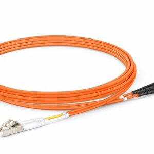 Fibre Patch Cable, LC UPC to ST UPC, Duplex, 2 Fibres, Multimode (OM2), Riser (OFNR), 2.0mm 2m (7ft)