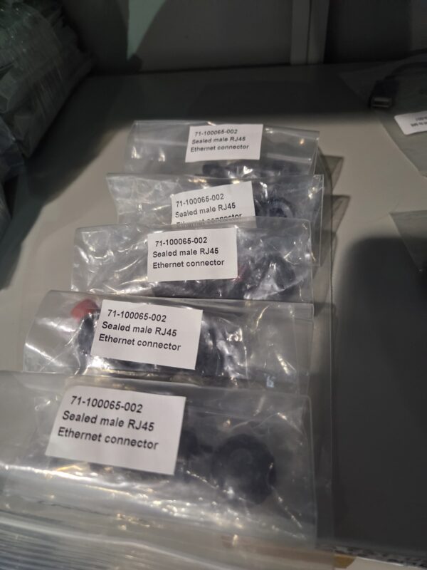 ES1 sealed male RJ45 Ethernet Connector. Sold in packets of 5.