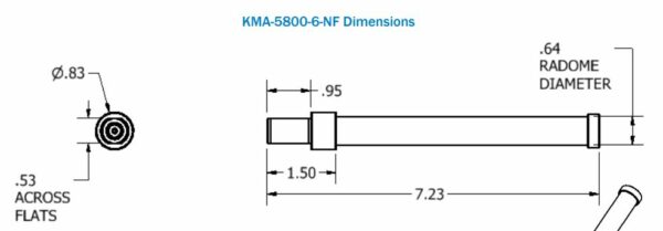 ANTENNA, OMNIDIRECTIONAL, 5.7-5.9 GHZ, 6DBI TYPE N FEMALE CONNECTOR (JR3) - Image 2
