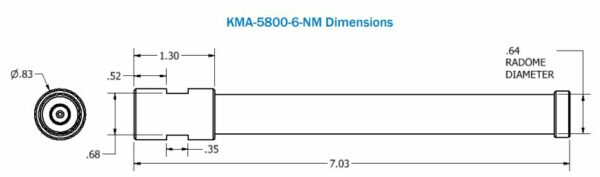 ANTENNA OMNI DIRECTIONAL 5.7-5.9 GHZ 6DBI TYPE N CONNECTOR INCLUDES BAM1013 CLAMP MOUNT - Image 4
