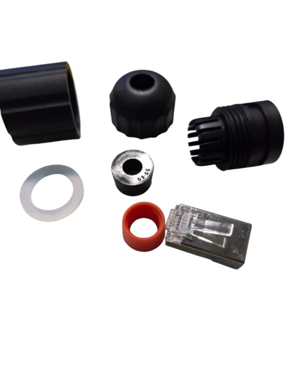 ES1 sealed male RJ45 Ethernet Connector. Sold in packets of 5. - Image 4
