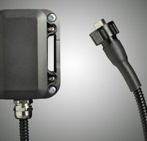 GPS receiver, industrial, outdoor, IP67, M12 USB, 2-meter armored cable