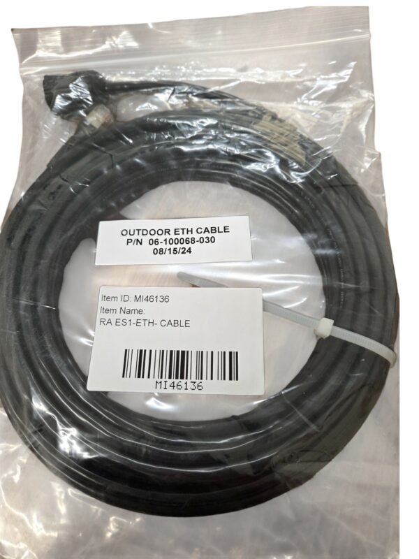 Cable, Ethernet, Outdoor Cat 5e, shielded, single gland for mating to ES1, 30ft