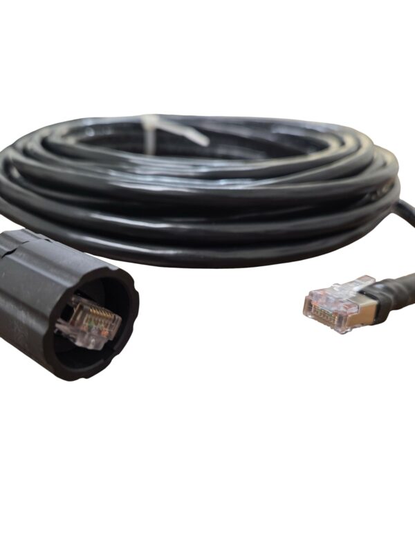 Cable, Ethernet, Outdoor Cat 5e, shielded, single gland for mating to ES1, 30ft - Image 3