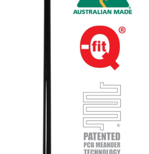 CDQ8195-B-WHIP - 5G LTE 6.5dBi Collinear Antenna (698-3800 MHz); Whip Only - Black